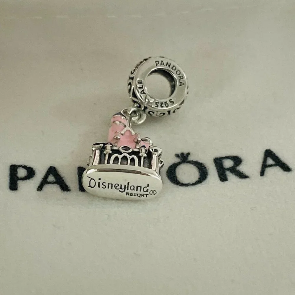 Pandora Pink and Silver Disneyland Castle Charm - Picture 4 of 5